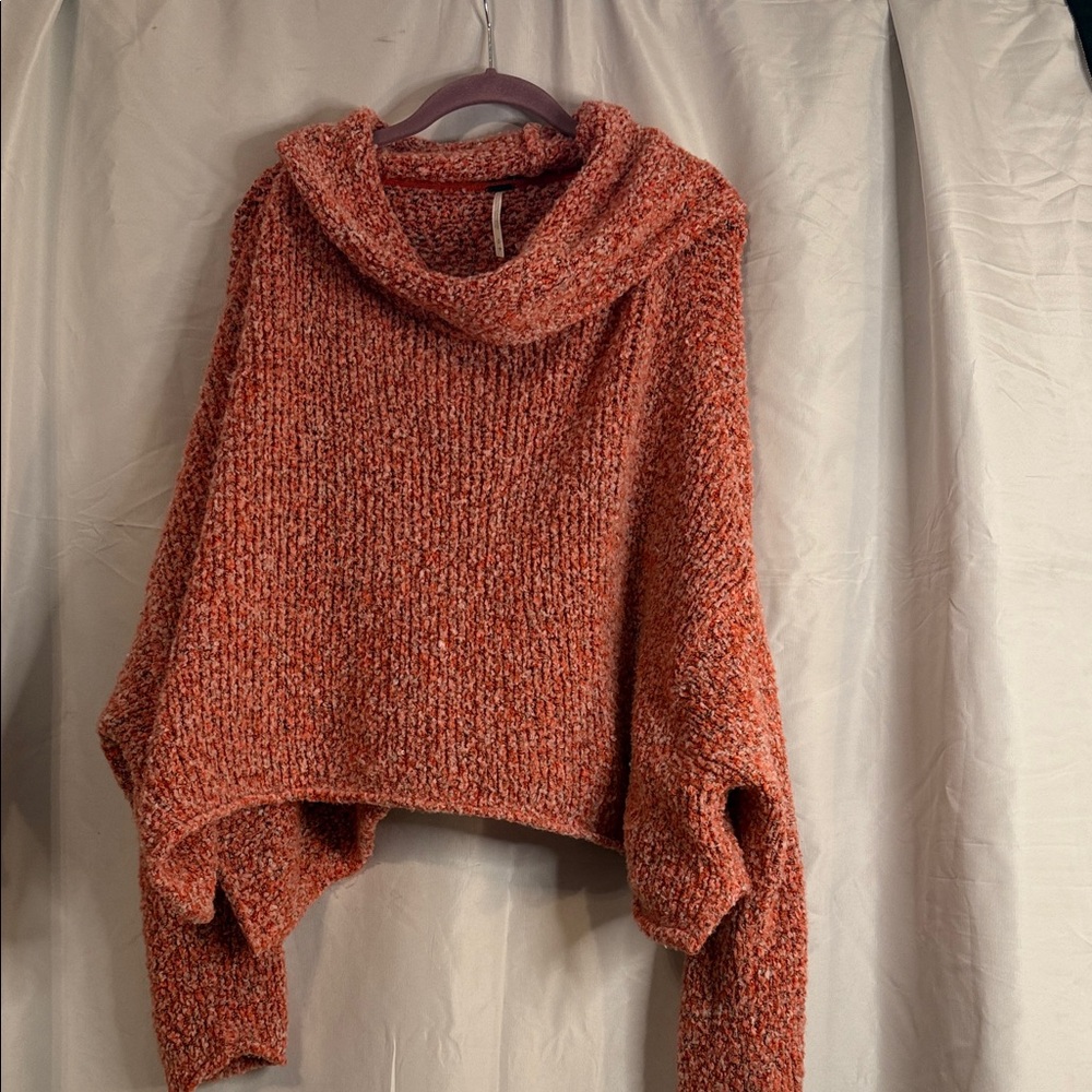 Free People Oversized Cropped Sweater – Size Small - Picture 1 of 7